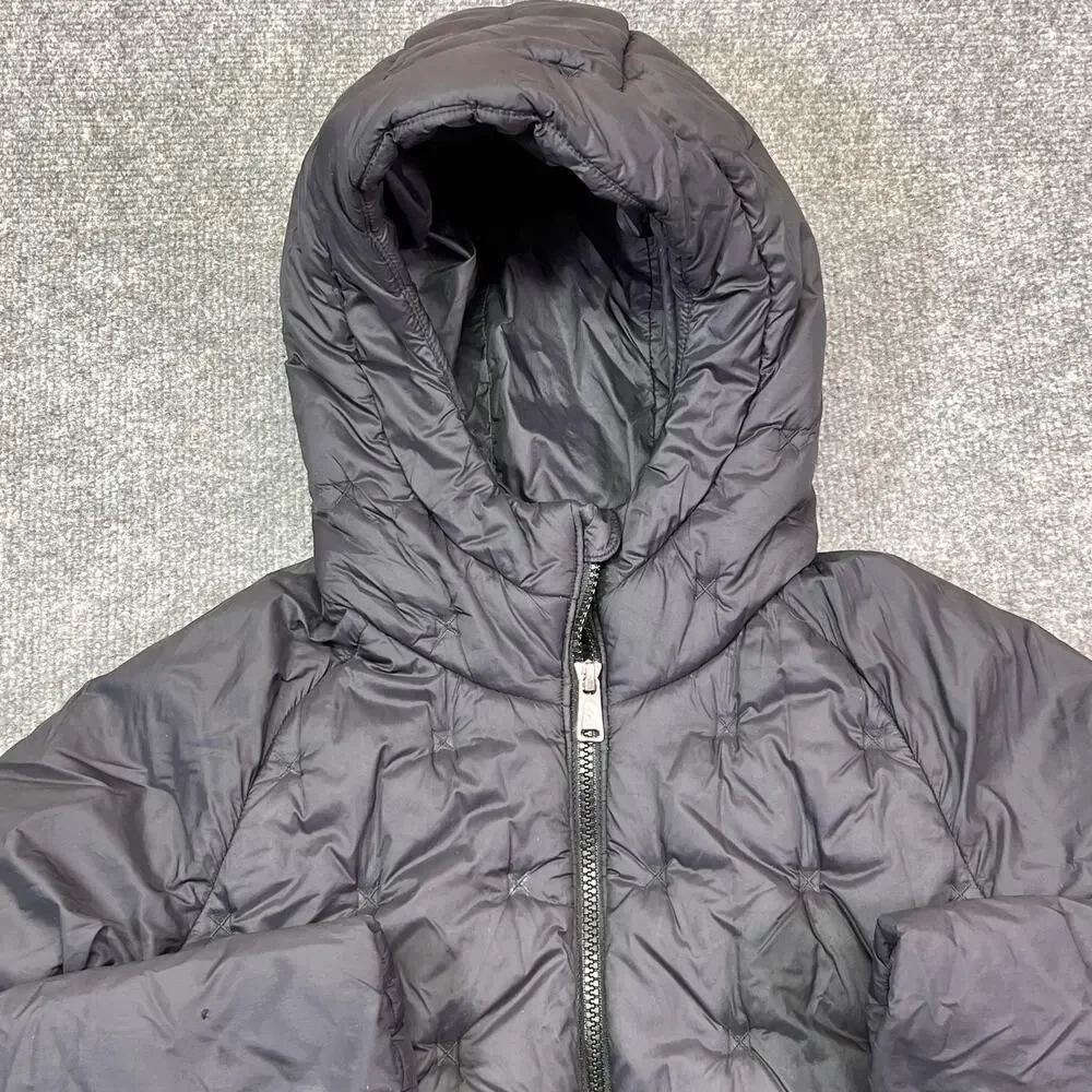 The North Face Puffer Jacket Girls M (10/12) Black Hooded Insulated Winter